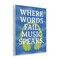 Stupell Industries Words Fail Music Speaks Wall Plaque Art Design by Seven Trees Design